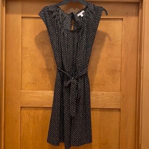 LC tie waist, tie neck dress